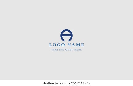 Flat design a letter logos