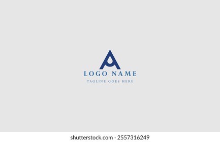 Flat design a letter logos