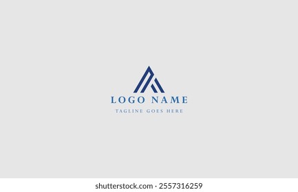 Flat design a letter logos