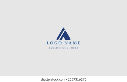Flat design a letter logos