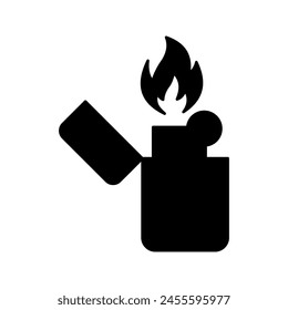 Flat design Lighter icon vector color editable