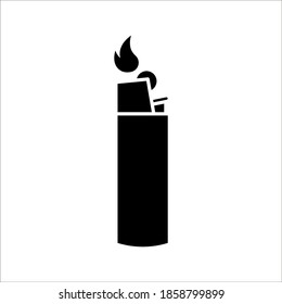 Flat design Lighter, vector illustration of Lighter on white background. color editable