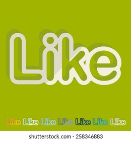 Flat design. like