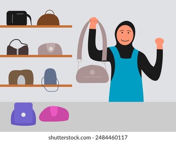 flat design live streamer vector illustration