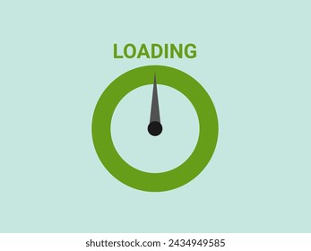 flat design loading vector illustration