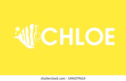 Flat design logo. Fish icon logo design.