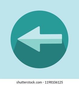 Flat design logo icons in circle green