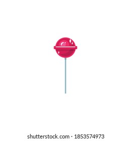 Flat design Lollipop, vector illustration of lollipop, isolated on white background