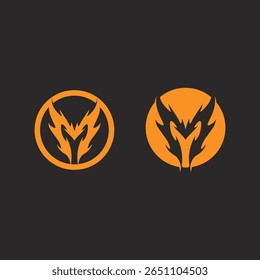 Flat Design M Logo with Bold Edges and Vibrant Colors for Modern Use
