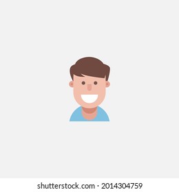 Flat design man character vector illustration