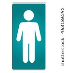 flat design man pictogram icon vector illustration