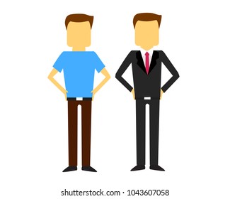 Flat design  man vector