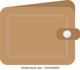 Flat Design Man Wallet For Money And Notes Illustration 