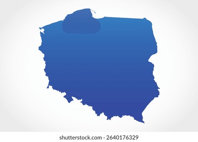 Flat Design Map of the POLAND – Vector Graphic for Print and Web (may contain provinces)