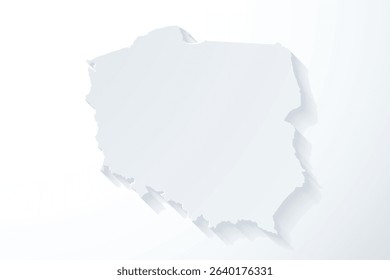 Flat Design Map of the POLAND – Vector Graphic for Print and Web (may contain provinces)