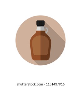 Flat design maple syrup