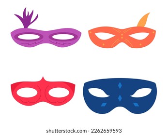 flat design mardi gras vector illustration