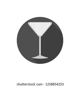 Flat design Martini Glass