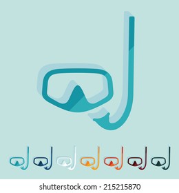 Flat design: mask