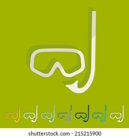Flat design: mask