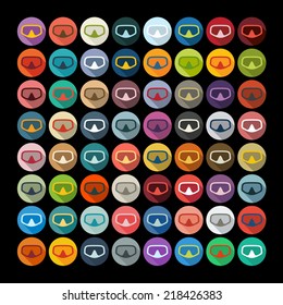 Flat design: mask
