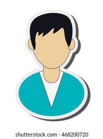 flat design medic or doctor icon vector illustration