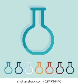 Flat design: medicine