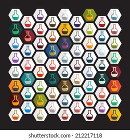 Flat design: medicine