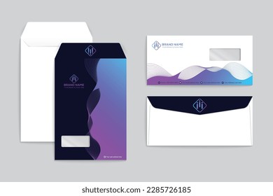 Flat design minimal envelope design