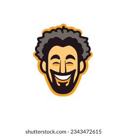 Flat Design Minimalist Logo Vector Illustration Cute Logo