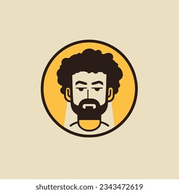 Diseño plano Logotipo minimalista Vector Ilustración con logotipo