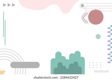 Flat design minimalist on white background