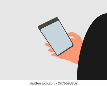 flat design mobile phone vector illustration