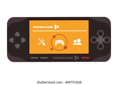 flat design mobile video game icon vector illustration