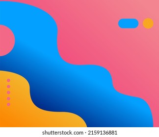 Flat design of modern abstract background