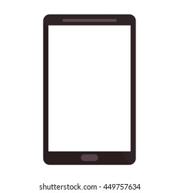 flat design modern cellphone icon vector illustration