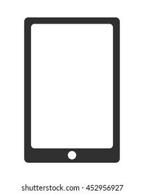 flat design modern cellphone icon vector illustration