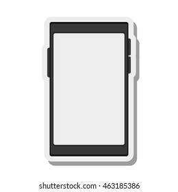 flat design modern cellphone icon vector illustration
