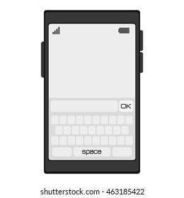 flat design modern cellphone icon vector illustration