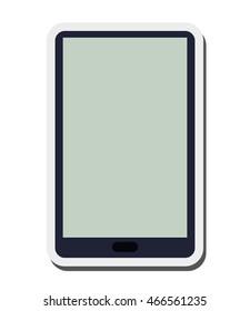 flat design modern cellphone icon vector illustration