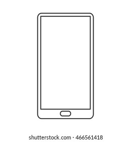 flat design modern cellphone icon vector illustration