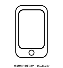 flat design modern cellphone icon vector illustration