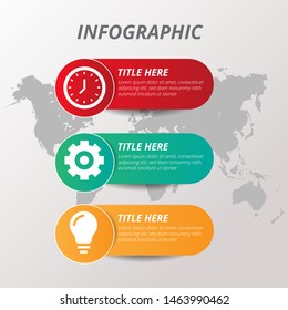 Flat design modern color full infographic background