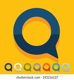 it is a flat design in modern style