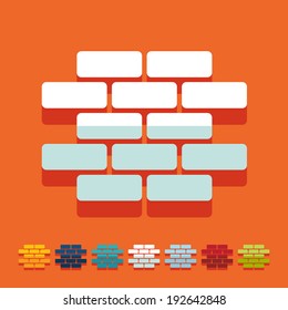it is a flat design in modern style