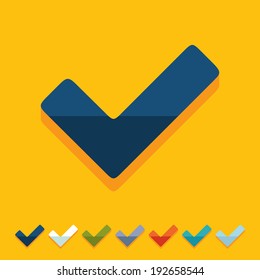 it is a flat design in modern style