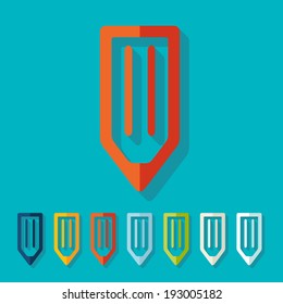 it is a flat design in modern style