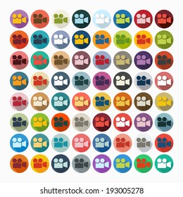 it is a flat design in modern style