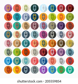 it is a flat design in modern style
