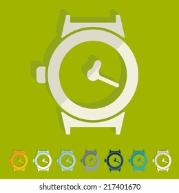 it is a flat design in modern style